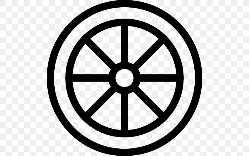 Black And White Rim Bicycle Wheel, PNG, 512x512px, Royaltyfree, Area, Bicycle Wheel, Black And White, Disability Download Free