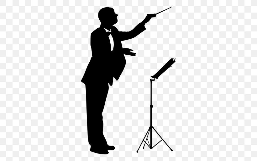 Conductor Stock Photography Silhouette Violin, PNG, 512x512px, Conductor, Baton, Black, Black And White, Bow Download Free