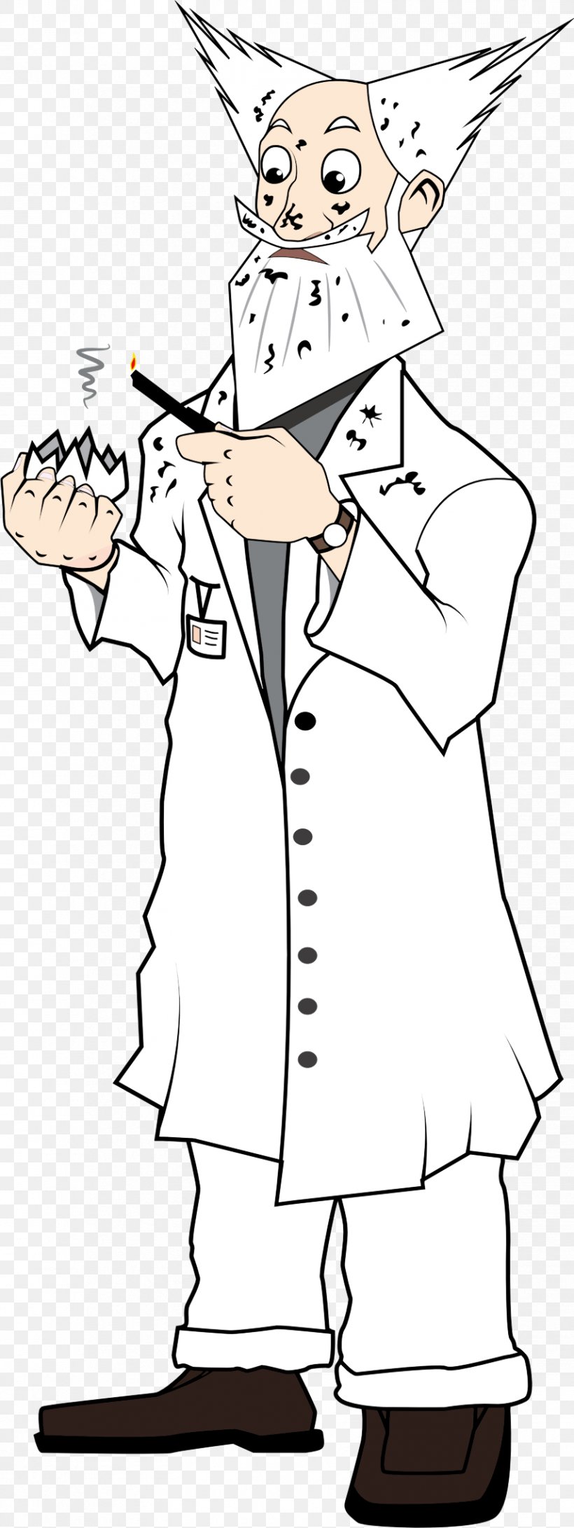 Drawing Scientist Clip Art, PNG, 855x2276px, Drawing, Arm, Art, Artwork, Black And White Download Free