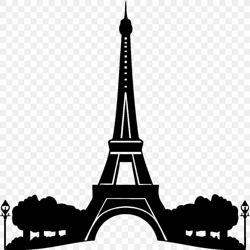 Eiffel Tower Wall Decal Stencil, PNG, 1200x1200px, Eiffel Tower, Black, Black And White, Decal, Decorative Arts Download Free