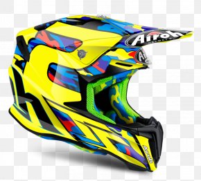 Motorcycle Helmets Airoh Tony Cairoli Yellow Twist Montova MX