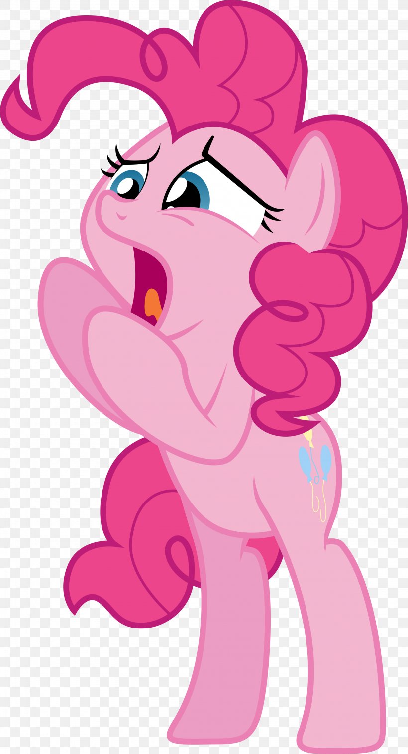 Pony Pinky Point Pinkie Pie Horse, PNG, 3070x5670px, Watercolor, Cartoon, Flower, Frame, Heart Download Free