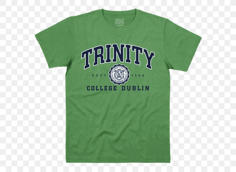 Trinity College T-shirt University Of Dublin Collegiate University, PNG, 600x600px, Trinity College, Active Shirt, Brand, Clothing, College Download Free