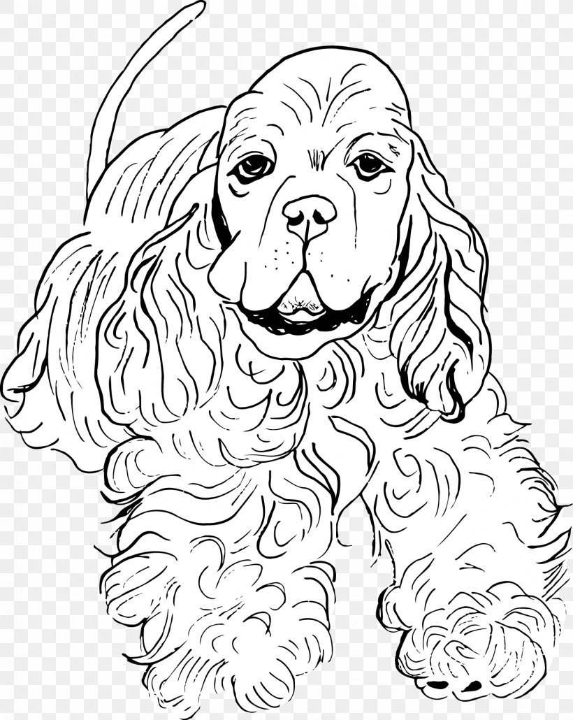 Dog Breed Puppy Spaniel Line Art, PNG, 1432x1800px, Dog Breed, Art, Artwork, Black And White, Breed Download Free