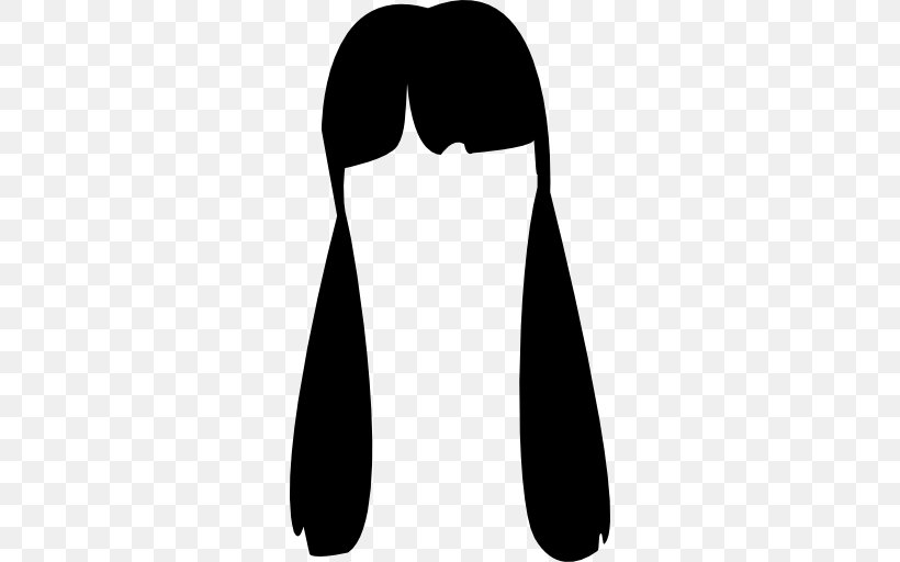 Ponytail Horse Hair Bangs, PNG, 512x512px, Ponytail, Bangs, Black, Black And White, Black Hair Download Free