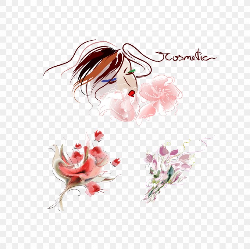 Watercolor Painting Woman, PNG, 2362x2362px, Watercolor Painting, Art, Blossom, Cut Flowers, Ear Download Free