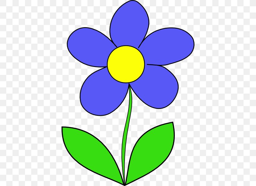 Flower Blue Clip Art, PNG, 426x596px, Flower, Area, Artwork, Blue, Drawing Download Free