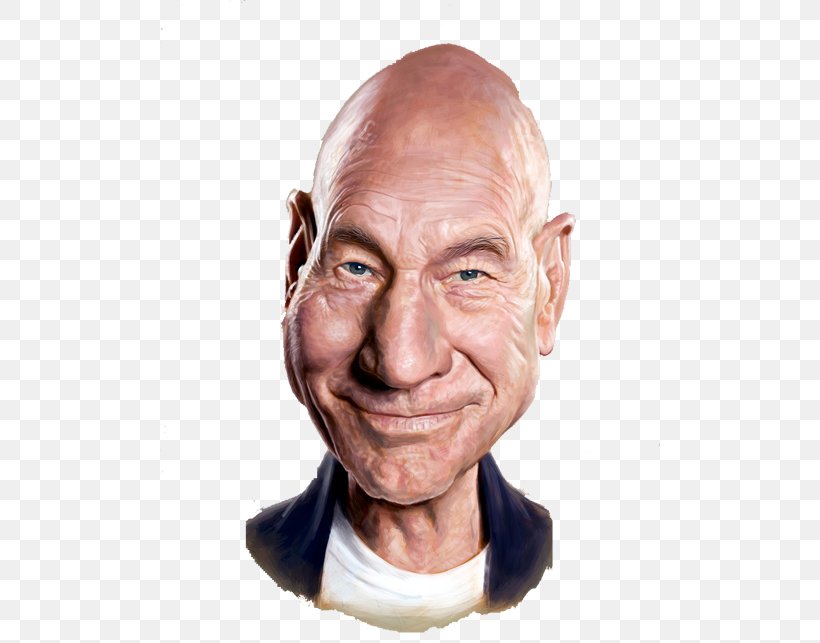 Patrick Stewart Caricature Portrait Drawing, PNG, 500x643px, Patrick Stewart, Actor, Art, Artist, Caricature Download Free