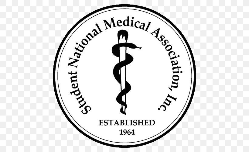Student National Medical Association Physician Medicine Pre-health Sciences Logo, PNG, 500x500px, Physician, Area, Black And White, Brand, Cdc Download Free