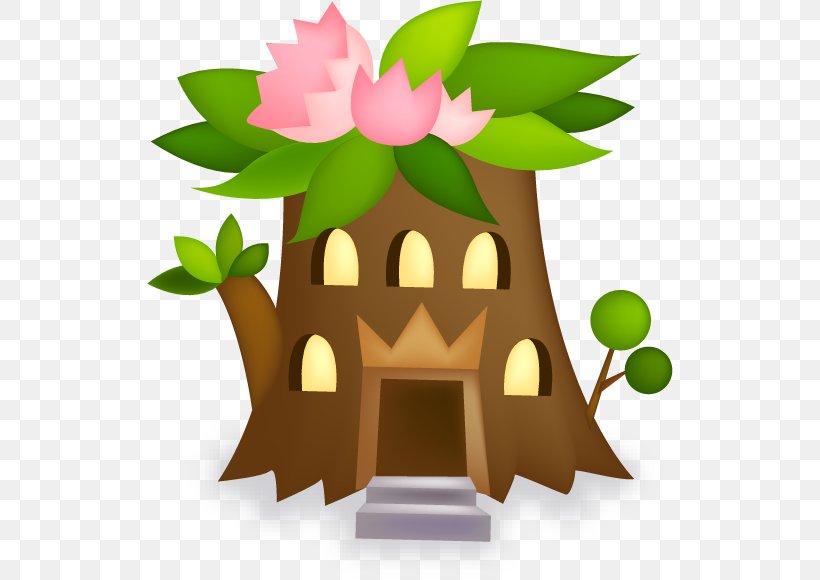 Tree House Clip Art, PNG, 526x580px, Tree, Animation, Building, Cartoon, Flower Download Free