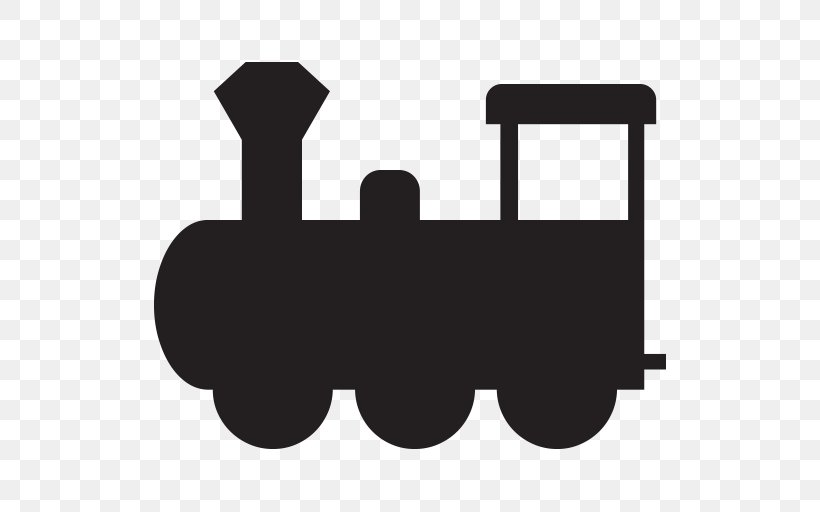 Train Rail Transport Steam Locomotive, PNG, 512x512px, Train, Black And White, Emoji, Locomotive, Logo Download Free
