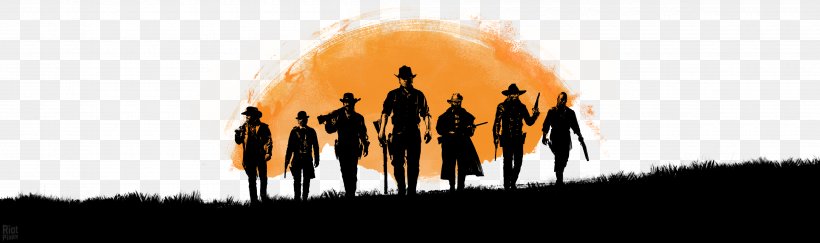 Red Dead Redemption 2 Grand Theft Auto V Red Dead Revolver Video Games, PNG, 4800x1427px, Red Dead Redemption 2, Game, Grand Theft Auto, Grand Theft Auto V, Heat Download Free
