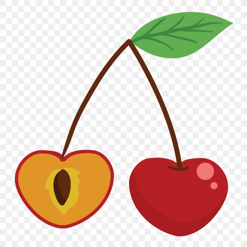 Cherry Cartoon Fruit Apple Clip Art, PNG, 1500x1500px, Cherry, Apple, Auglis, Cartoon, Drawing Download Free