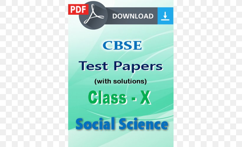 CBSE Exam, Class 10 · 2018 Social Science Paper, PNG, 500x500px, 2018, Paper, Brand, Cbse, Cbse Exam Class 10 Download Free