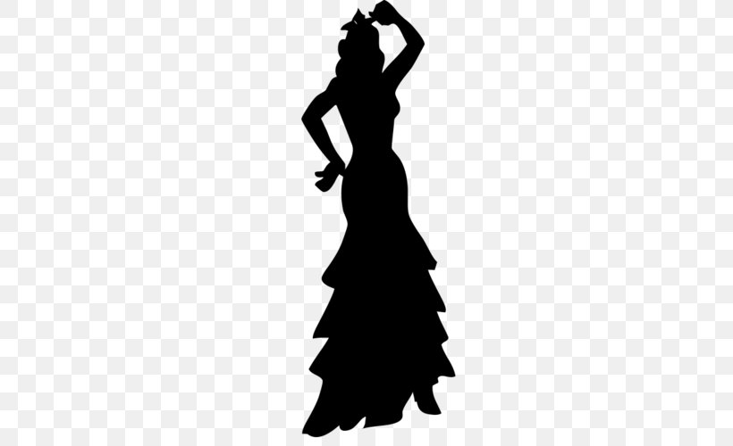 Silhouette Flamenco Belly Dance Traje De Flamenca, PNG, 500x500px, Silhouette, American Tribal Style Belly Dance, Arm, Beauty, Belly Dance Download Free