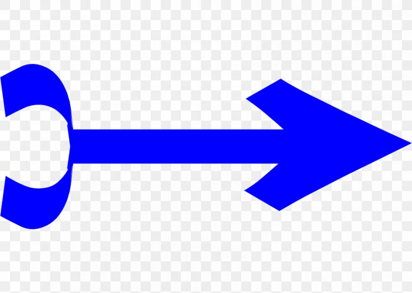 Blue Arrow Pointing Right., PNG, 843x600px, Logo, Area, Blue, Symbol, Text Download Free