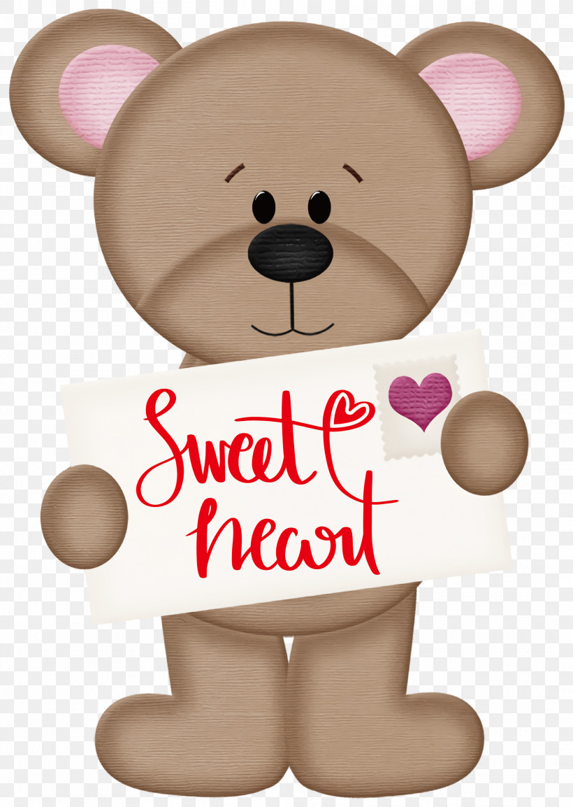 Sweet Heart Valentines Day Valentine, PNG, 2131x3000px, Sweet Heart, Be My Valentine, Bears, Cartoon, Drawing Download Free