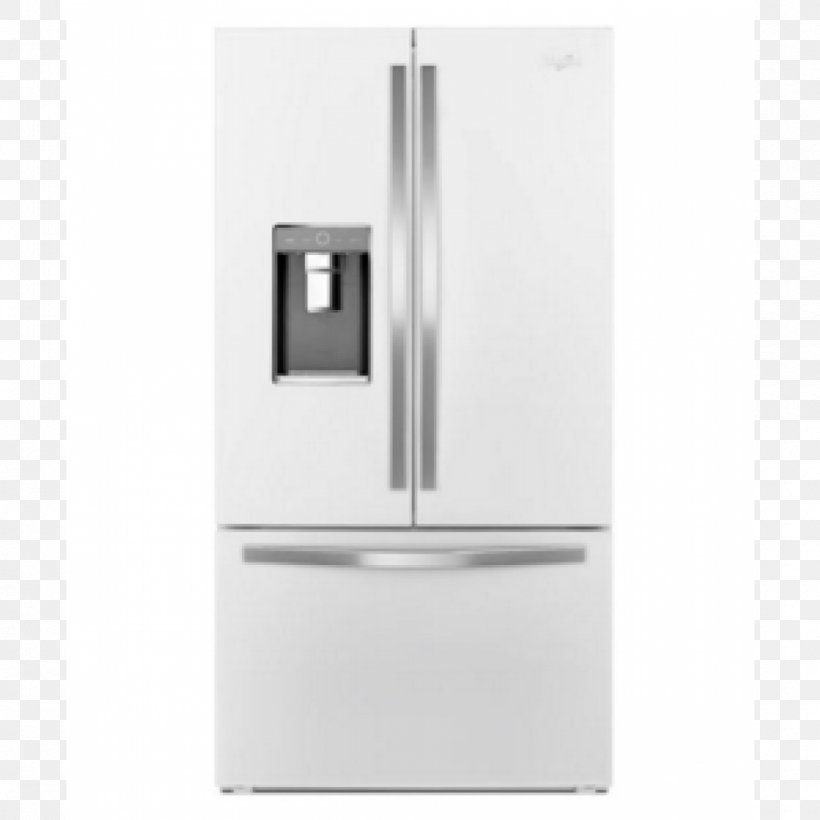 Refrigerator Cubic Foot Whirlpool Corporation Shelf Ice Makers, PNG, 1000x1000px, Refrigerator, Autodefrost, Cubic Foot, Defrosting, Door Download Free