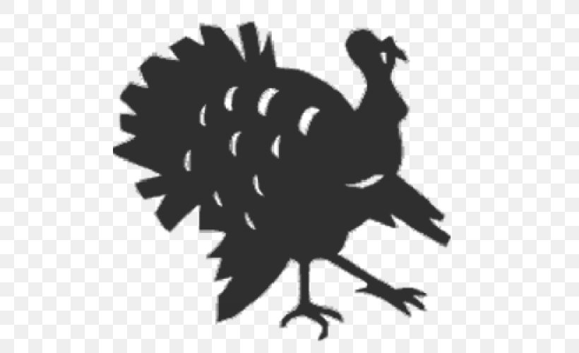 Rooster Silhouette Black White Clip Art, PNG, 500x500px, Rooster, Beak, Bird, Black, Black And White Download Free