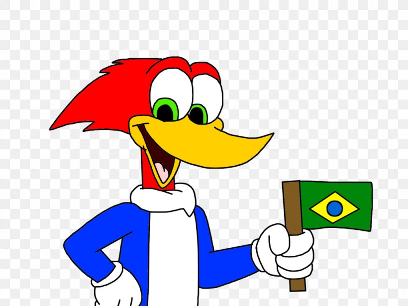 Woody Woodpecker Brazil Drawing Cartoon, PNG, 1024x768px, Woody Woodpecker, Animated Cartoon, Area, Artwork, Beak Download Free