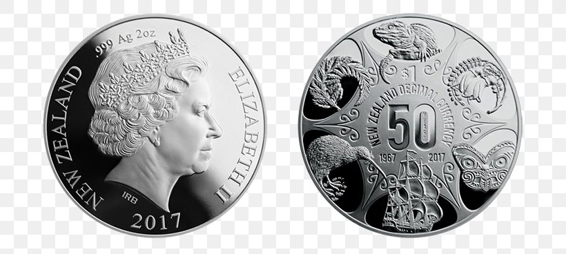 Silver Coin New Zealand Dollar Silver Coin, PNG, 700x368px, Coin, Australian Round Fiftycent Coin, Black And White, Commemorative Coin, Currency Download Free