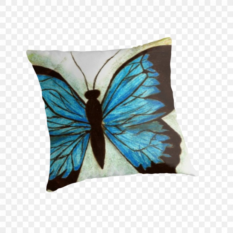 Throw Pillows Cushion Turquoise, PNG, 875x875px, Throw Pillows, Butterfly, Cushion, Insect, Invertebrate Download Free