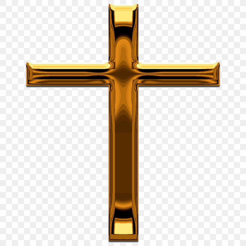 Gold Christian Cross Clip Art, PNG, 1000x1000px, Gold, Charms Pendants, Christian Cross, Cross, Crucifix Download Free