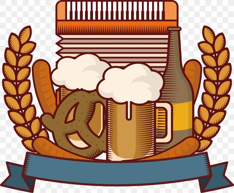 Oktoberfest Beer Euclidean Vector Drawing Illustration, PNG, 3949x3260px, Oktoberfest, Accordion, Beer, Cuisine, Drawing Download Free