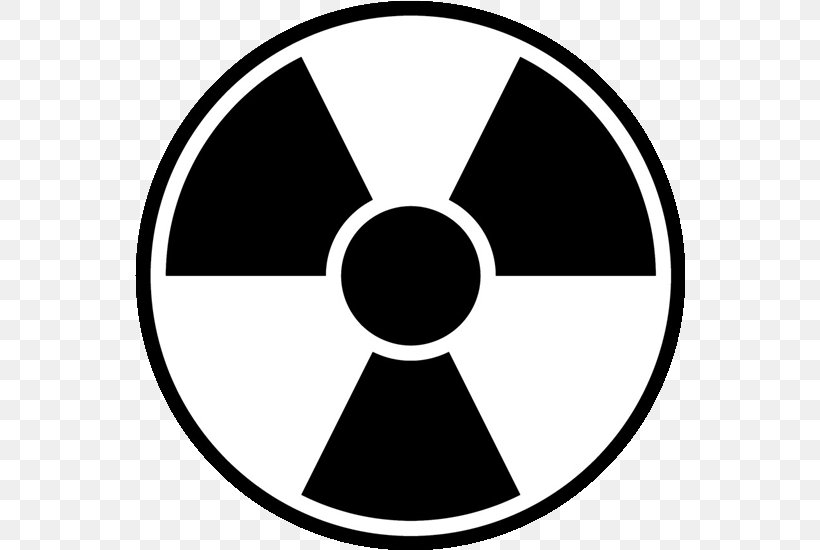 Radiation Radioactive Decay Clip Art, PNG, 550x550px, Radiation, Area, Biological Hazard, Black, Black And White Download Free