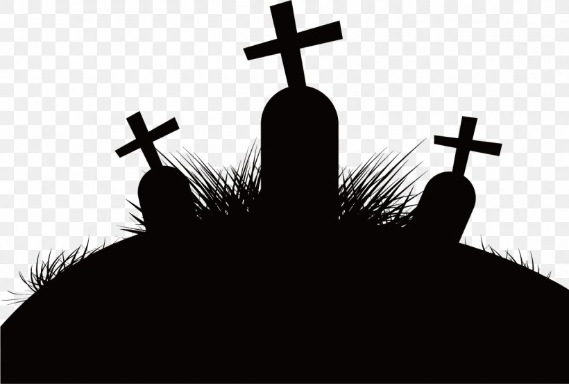 Silhouette Cemetery, PNG, 1251x845px, Silhouette, Black And White, Brand, Cemetery, Cross Download Free