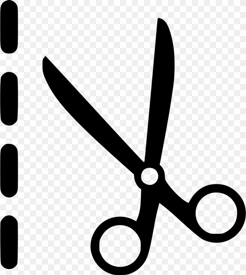 Line Clip Art, PNG, 878x980px, Scissors, Black And White, White Download Free