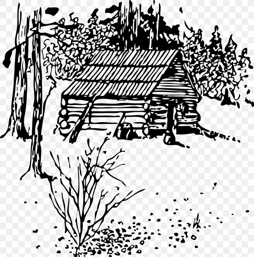 Log Cabin Black And White Clip Art, PNG, 1275x1293px, Log Cabin, Area, Art, Artwork, Black Download Free