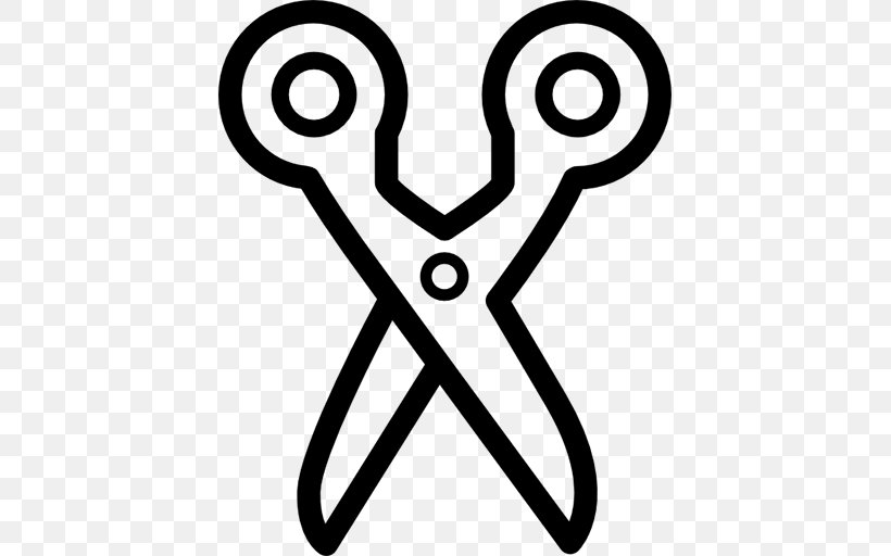 Scissor, PNG, 512x512px, Scissors, Area, Black And White, Haircutting Shears, Line Art Download Free