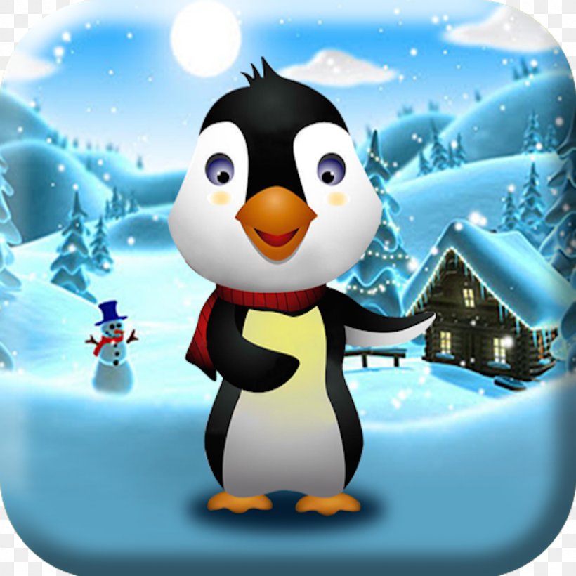 Penguin Flightless Bird Vertebrate Beak, PNG, 1024x1024px, Penguin, Animal, Beak, Bird, Cartoon Download Free