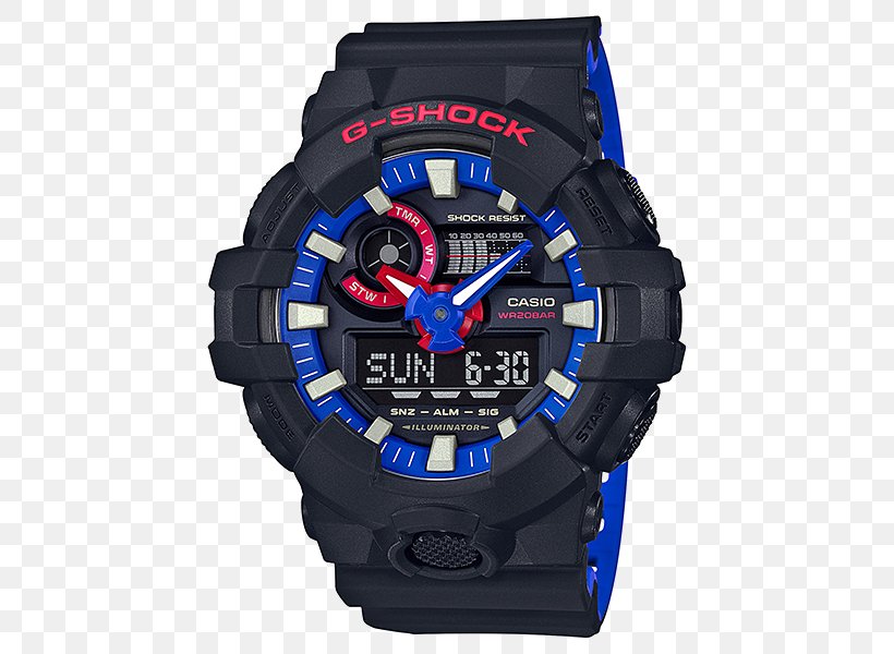G-Shock Casio Watch Clock Blue, PNG, 500x600px, Gshock, Black Tricolor, Blue, Brand, Casio Download Free