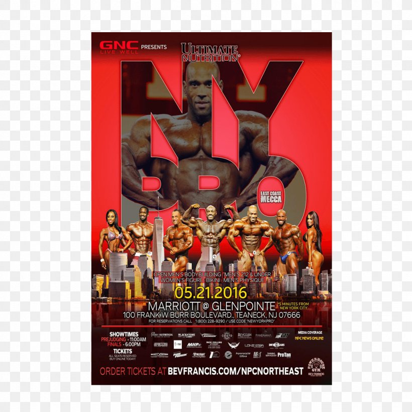 International Federation Of BodyBuilding & Fitness New York Pro Championship Physical Fitness Classic Bodybuilding, PNG, 1024x1024px, Bodybuilding, Advertising, Fitness Centre, Muscle Fitness, New York Pro Championship Download Free