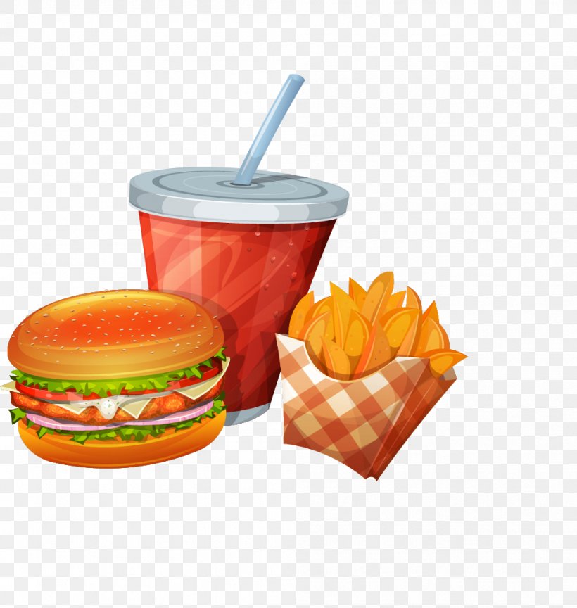 Soft Drink Fast Food Hamburger French Fries Take-out, PNG, 1001x1055px, Soft Drink, Drink, Fast Food, Food, French Fries Download Free