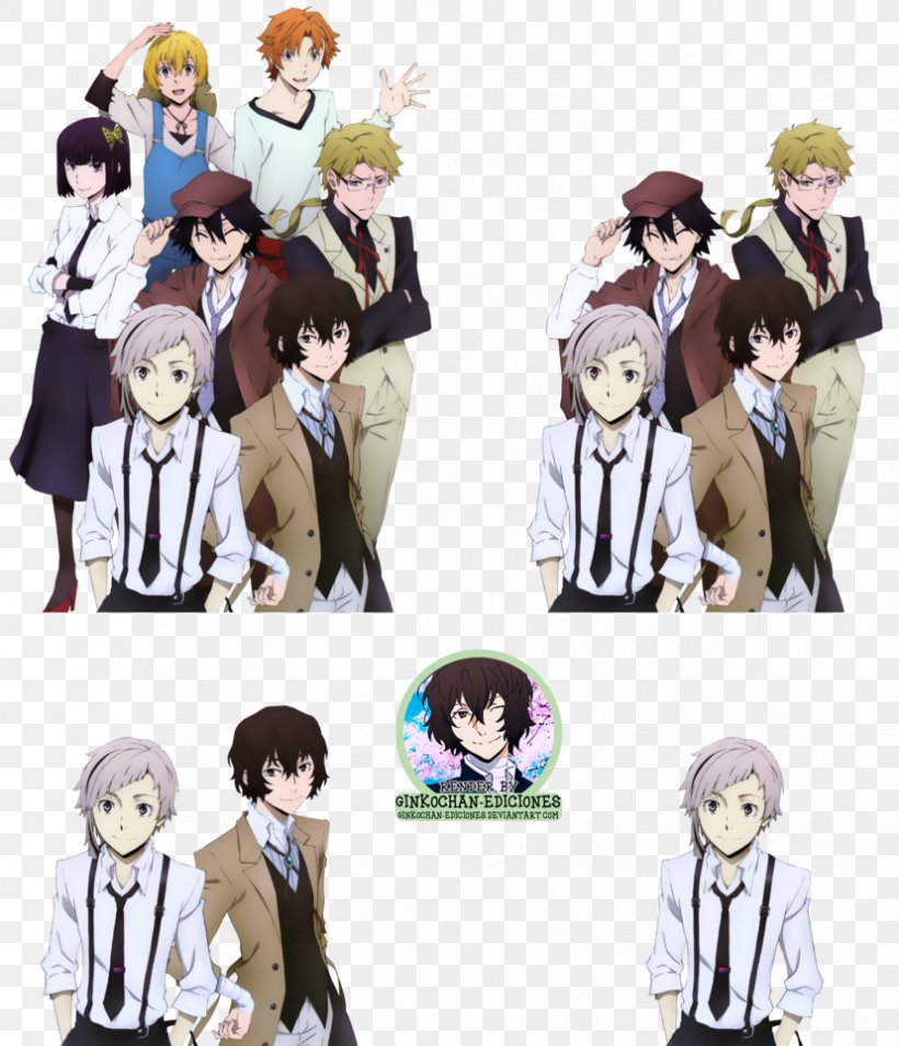 Bungo Stray Dogs Rendering, PNG, 828x964px, Watercolor, Cartoon, Flower, Frame, Heart Download Free