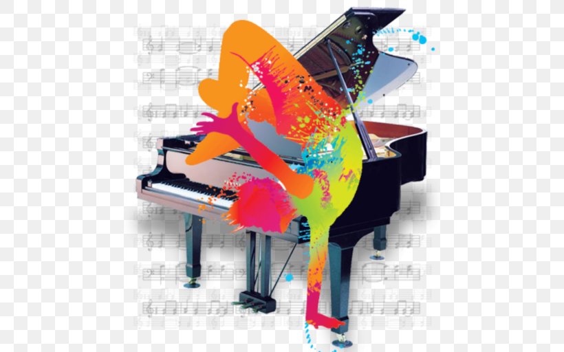 Grand Piano Musical Instruments Piano Tuning Electric Piano, PNG, 512x512px, Watercolor, Cartoon, Flower, Frame, Heart Download Free