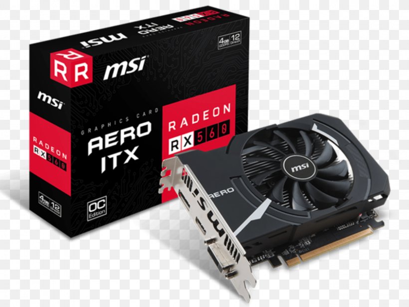 Graphics Cards & Video Adapters GDDR5 SDRAM MSI AMD Radeon RX 560 AERO ITX OC GDDR5 DVI/HDMI/Displayport PCI-E Advanced Micro Devices, PNG, 1280x960px, Graphics Cards Video Adapters, Advanced Micro Devices, Amd Radeon 400 Series, Amd Radeon 500 Series, Computer Component Download Free