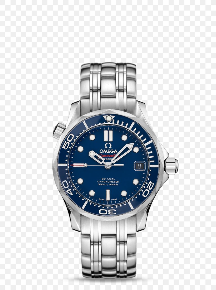Omega Speedmaster Omega Seamaster Coaxial Escapement OMEGA Men's Seamaster Diver 300M Co-Axial Omega SA, PNG, 800x1100px, Omega Speedmaster, Brand, Chronometer Watch, Coaxial Escapement, Cobalt Blue Download Free