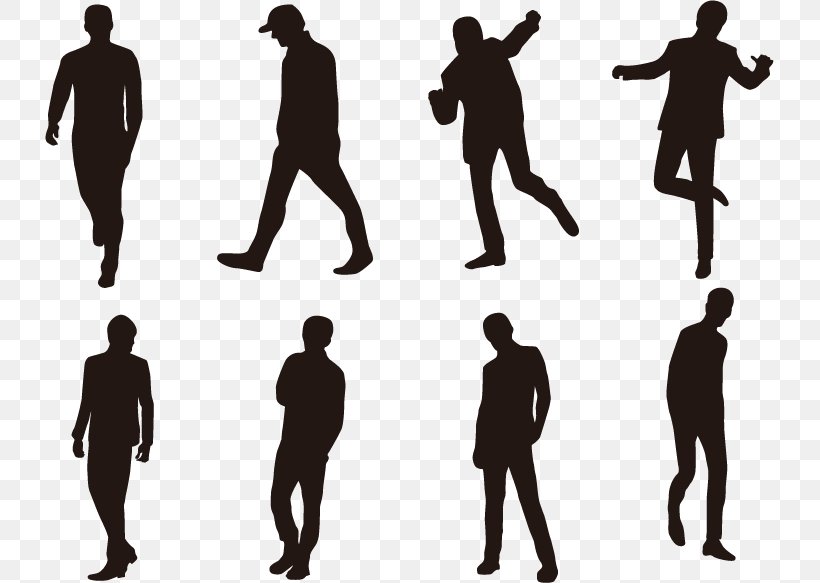 Silhouette Download, PNG, 729x583px, Silhouette, Black And White, Human, Human Behavior, Joint Download Free
