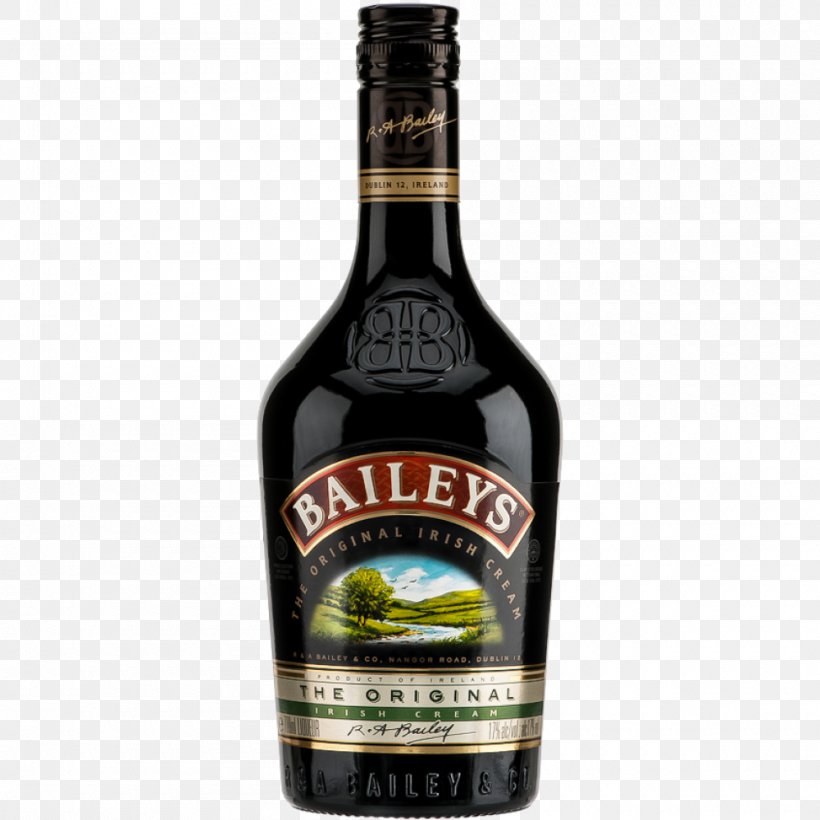 Baileys Irish Cream Cream Liqueur Distilled Beverage, PNG, 1000x1000px, Baileys Irish Cream, Alcoholic Beverage, Bacardi Superior, Cream, Cream Liqueur Download Free