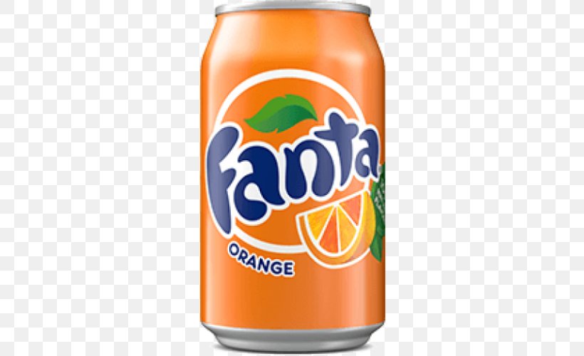 Fanta Fizzy Drinks Diet Coke Coca-Cola Juice, PNG, 500x500px, Fanta, Aluminum Can, Beverage Can, Brand, Cocacola Download Free
