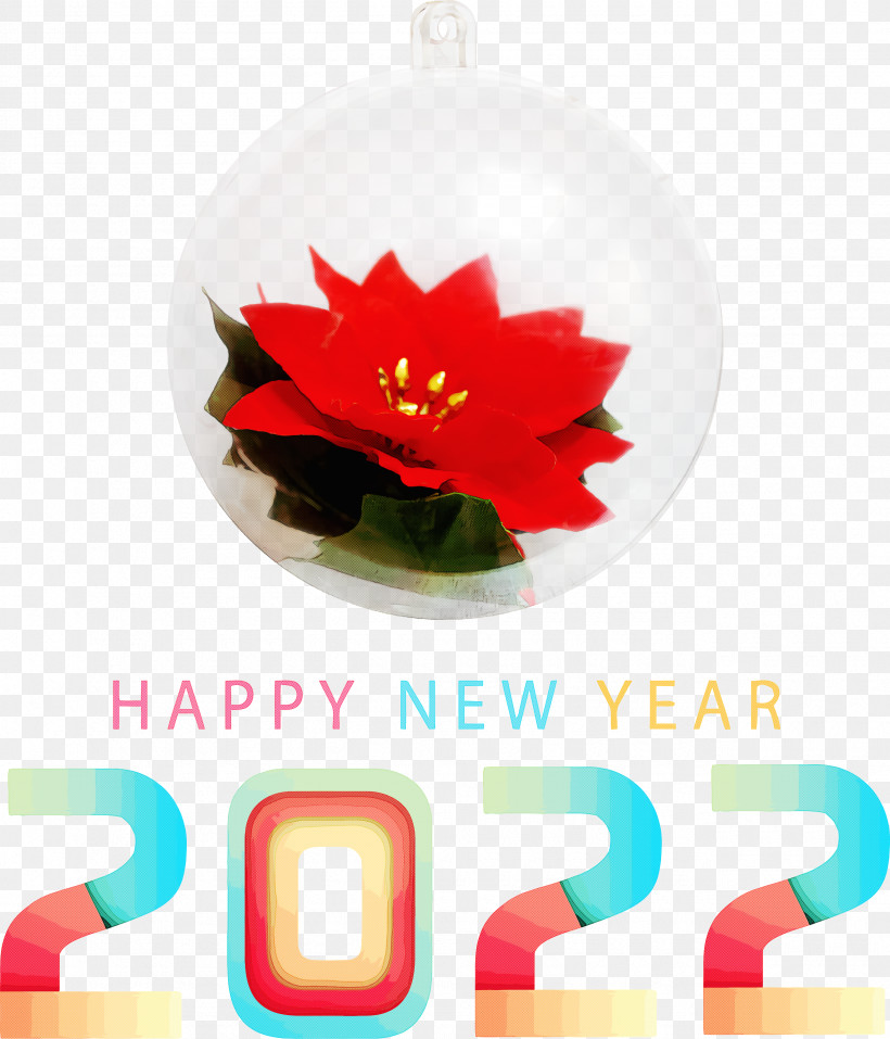 Happy 2022 New Year 2022 New Year 2022, PNG, 2570x3000px, Christmas Ornament M, Bauble, Christmas Day, Flower, Petal Download Free