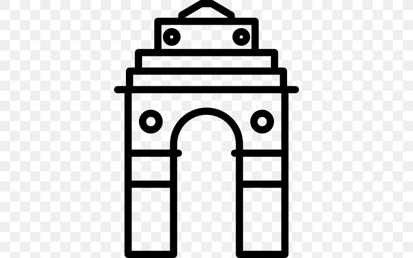 India Gate Clip Art, PNG, 512x512px, India Gate, Black And White, Drawing, Gate, India Download Free