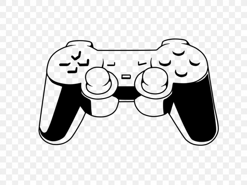 Joystick GameCube Controller Xbox 360 Controller Game Controllers Computer Mouse, PNG, 1024x768px, Joystick, All Xbox Accessory, Black, Black And White, Computer Mouse Download Free