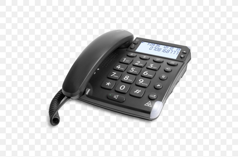 Telephone Home & Business Phones Mobile Phones Handset Speakerphone, PNG, 542x542px, Telephone, Answering Machine, Call Waiting, Caller Id, Corded Phone Download Free