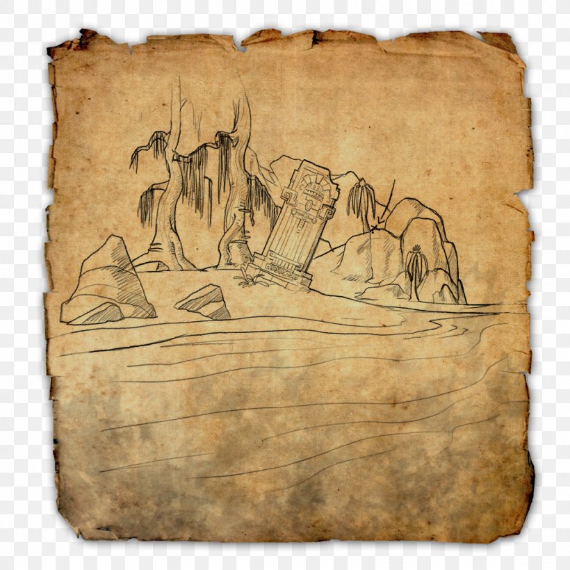 The Elder Scrolls Online: Tamriel Unlimited Treasure Map, PNG, 1024x1024px, Elder Scrolls Online, Buried Treasure, Elder Scrolls, Game, Location Download Free