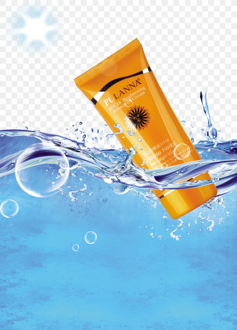 Sunscreen Cosmetics Poster Advertising, PNG, 1358x1890px, Sunscreen, Coreldraw, Cosmetics, Liquid, Olay Download Free